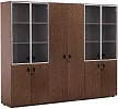Офисный шкаф комбинированный (х2) с гардеробом (6 дверей)